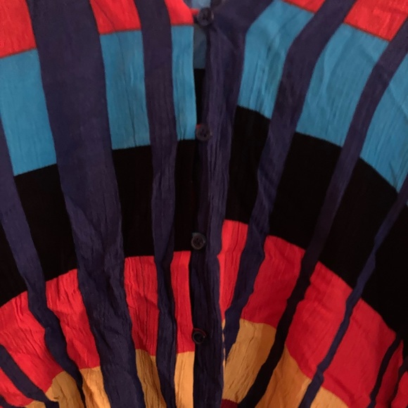 Express Patterned Tie Off Shirt - Picture 4 of 4